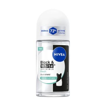 Nivea Black & White Invisible Fresh Дезодорант рол-он против изпотяване за жени 50 мл