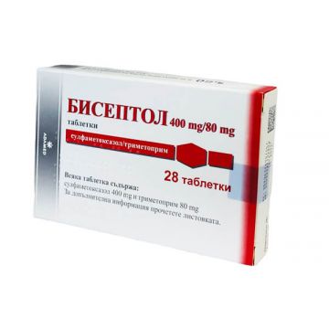 Бисептол 400 мг/80 мг х 28 таблетки Polpharma