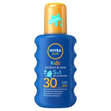 Nivea Sun Kids Protect & Play Детски слънцезащитен оцветен спрей SPF30 200 мл