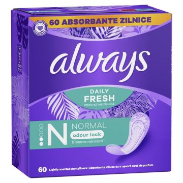 Always Dailies Normal Fresh and Protect Ежедневни превръзки x60 бр