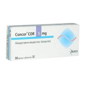 Конкор КОР 5 мг х 30 таблетки Merck 