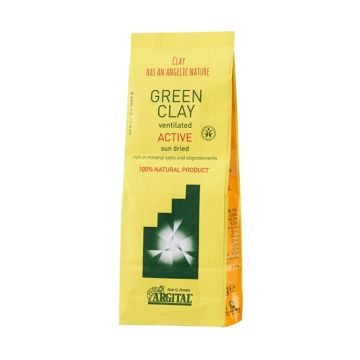 Натурално активна вентилирана зелена глина на прах 500 гр Argital