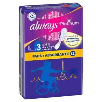 Always Platinum Day&Night Дамски превръзки x12 бр