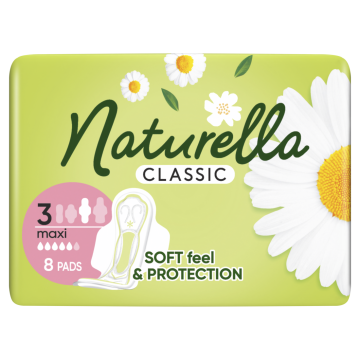 Naturella Classic Maxi Дневни дамски превръзки с лайка 8 бр