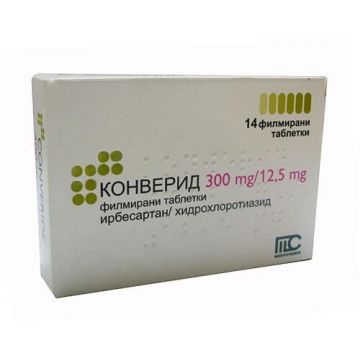 Конверид 300 мг/12.5 мг х 14 таблетки Medochemie