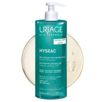 Uriage Hyseac Почистващ гел за лице и тяло за комбинирана до мазна кожа 500 мл