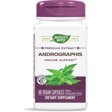 Nature's Way Andrographis Андрографис защита от настинки и грип 400 мг х 60 V капсули