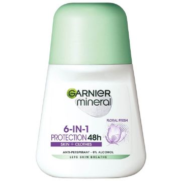 Garnier Mineral Protection 6 Floral Fresh Рол-он против изпотяване за жени 50 мл