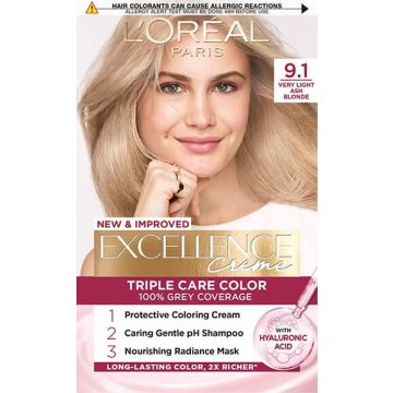 L’Oreal Excellence Creme Боя за коса 9.1 Very Light Ash Blonde