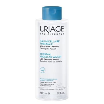 Uriage Eau Thermale Почистваща мицеларна вода за лице за нормална и суха кожа 500 мл