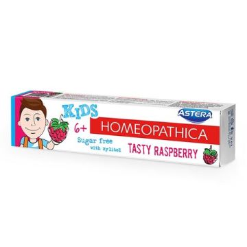 Astera Homeopathica Kids Raspberry Паста за зъби 6+ години 50 мл