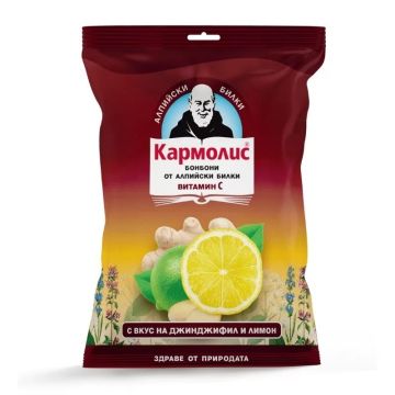 Кармолис Билкови бонбони с джинджифил 75 г