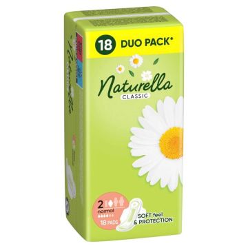 Naturella Дневни дамски превръзки с лайка х 18 бр