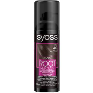 Syoss Root Retoucher Оцветяващ спрей за корени Черен 120 мл