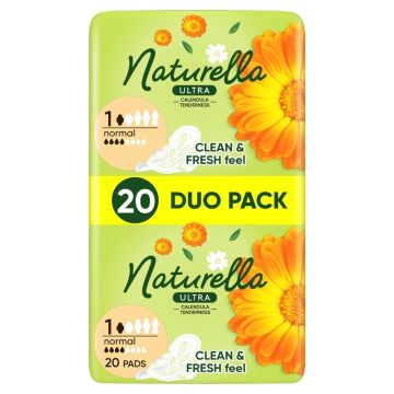 Naturella Calendula Tenderness Ultra Normal Дамски дневни превръзки с невен 20 бр