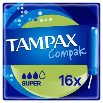 Tampax Compak Super Дамски тампони с апликатор 16 бр Procter&Gamble