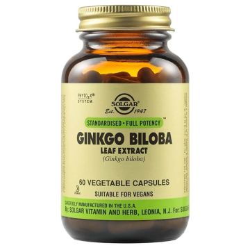 Solgar Ginkgo Biloba Leaf Extract Гинко Билоба за памет и концентрация x 60 капсули