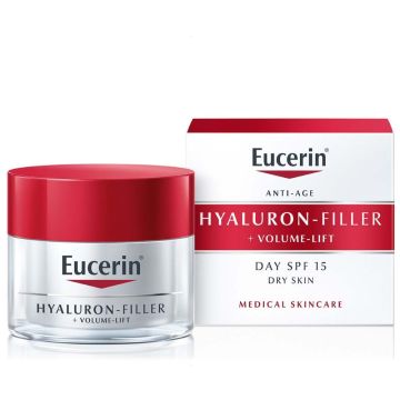 Eucerin Hyaluron-Filler + Volume-Lift Дневен крем за суха кожа SPF15 50 мл