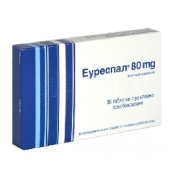 Еуреспал таблетки с удължено освобождаване 80мг х 30 Servier