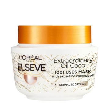 Elseve Extraordinary Oil Coconut Подхранваща маска за нормална към суха коса 300 мл