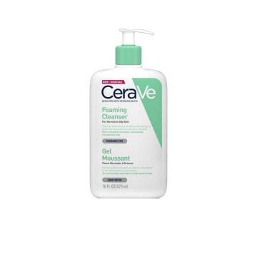 CeraVe Почистващa гел-пяна за лице и тяло за нормална до мазна кожа 473 мл