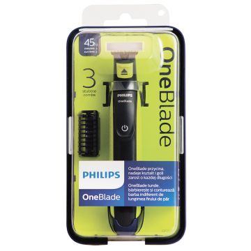 Хибриден тример за подстригване, оформяне и бръснене Philips OneBlade QP2520/20