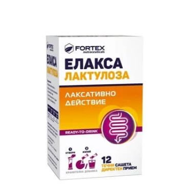 Fortex Елакса лактулоза лаксативно действие х 12 сашета