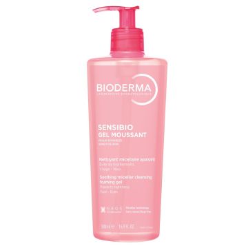 Bioderma Sensibio Нежен измиващ гел за чувствителна кожа 500 мл