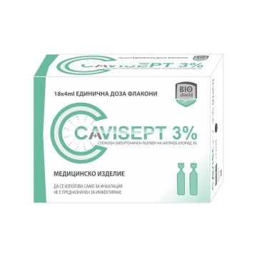 Cavisept 3% Разтвор за инхалации 18 дози х 4 мл BIOshield