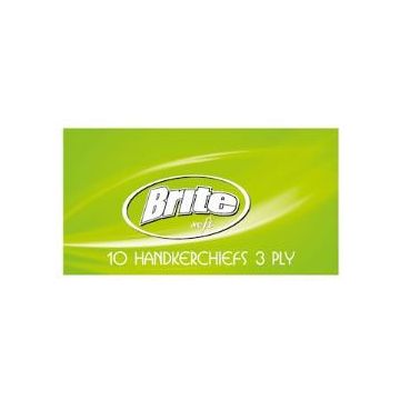 Brite Носни кърпички зелени x 10 броя