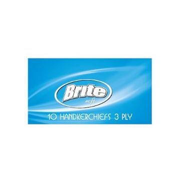 Brite Носни кърпички сини x 10 броя