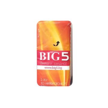 Brite Носни кърпи оранжеви 10 бр