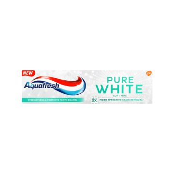 Aquafresh Pure White Soft Mint паста за зъби 75 мл
