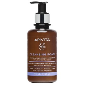 Apivita Cleansing Почистваща кремообразна пяна за лице и очи 200 мл