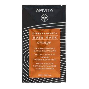 Apivita Express Beauty Ревитализираща маска за коса с портокал 20 мл