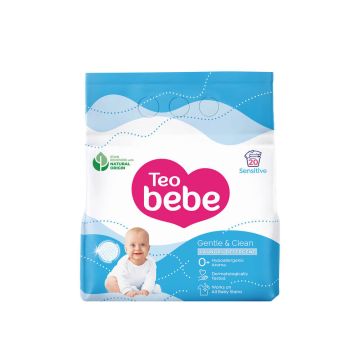 Tео Bebe Gentle & Clean Sensitive Прах за пране с екстракт от бадем 1.5 кг