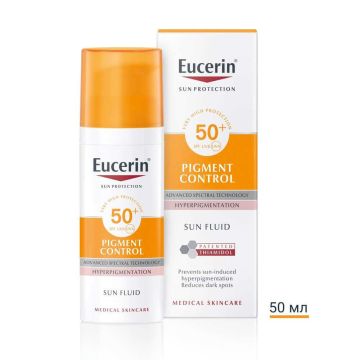 Eucerin Sun Pigment Control Слънцезащитен флуид за лице при хиперпигментации SPF50+ 50 мл