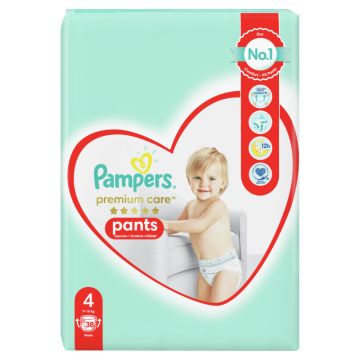 Пелени - гащички Pampers Premium Care Pants Размер 4 38 бр