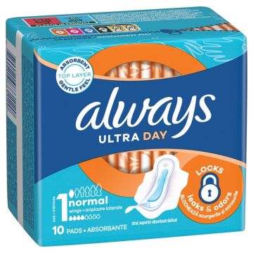 Always Ultra Normal Дамски превръзки x10 бр