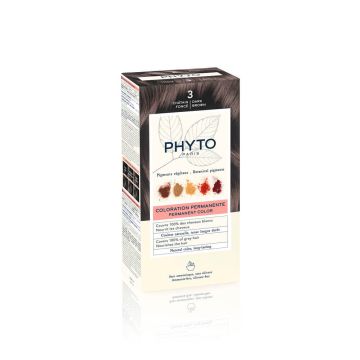 Phyto Phytocolor Безамонячна боя за коса 3 Тъмен Кестен / Chatain Fonce