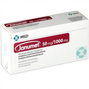 Янумет 50 мг/1000 мг х 56 таблетки MSD