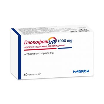 Глюкофаж XR 1000 мг х 60 таблетки Merck