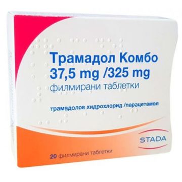 Трамадол Комбо 37.5 мг/325 мг х 20 таблетки Stada