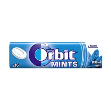 Orbit Strong Mint Освежаващи бонбони с ментов вкус х 16 броя