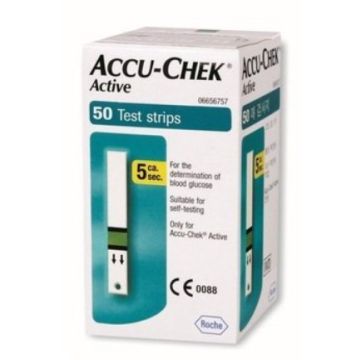 Accu-Chek Active Тест-ленти за кръвна захар 50 бр Roche Diagnostics
