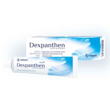 Dexpanthen Успокояващ сухата кожа крем 30 гр Sopharma
