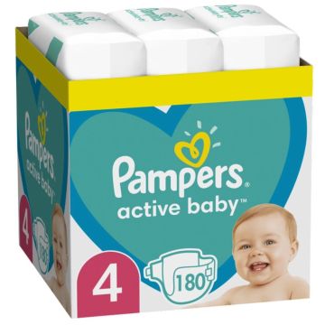 Пелени Pampers Active Baby Размер 4 S Maxi 180 бр Procter & Gamble