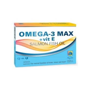 Omega-3 Max + Vit E За сърдечно-съдовата и нервна система х30 капсули Magnalabs