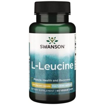 Swanson L-Leucine Чист Л-левцин за мускулите х60 веге капсули