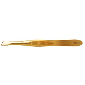 Magnum Feel the Style 023 Пинсета скосена позлатена 7,8 см 